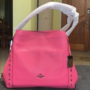 COACH Dahlia Handbag Bright Pink NWT